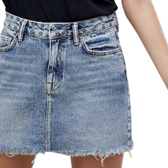 Allsaints Betty Mini Denim Skirt - Picture 2 of 8